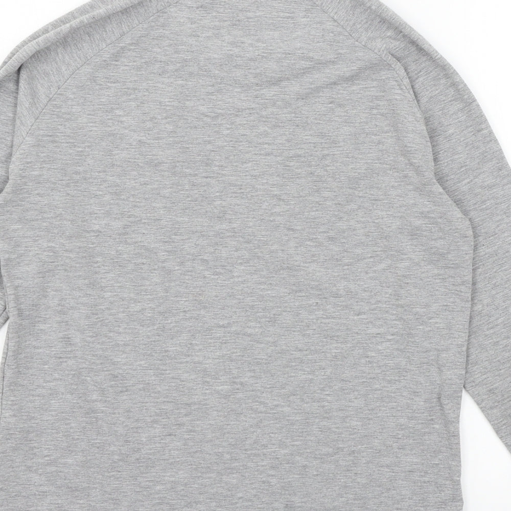 Illusive Boys Grey  Jersey Basic T-Shirt Size 11-12 Years