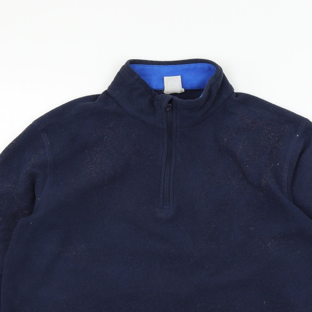 Quechua Mens Blue  Fleece Pullover Sweatshirt Size S