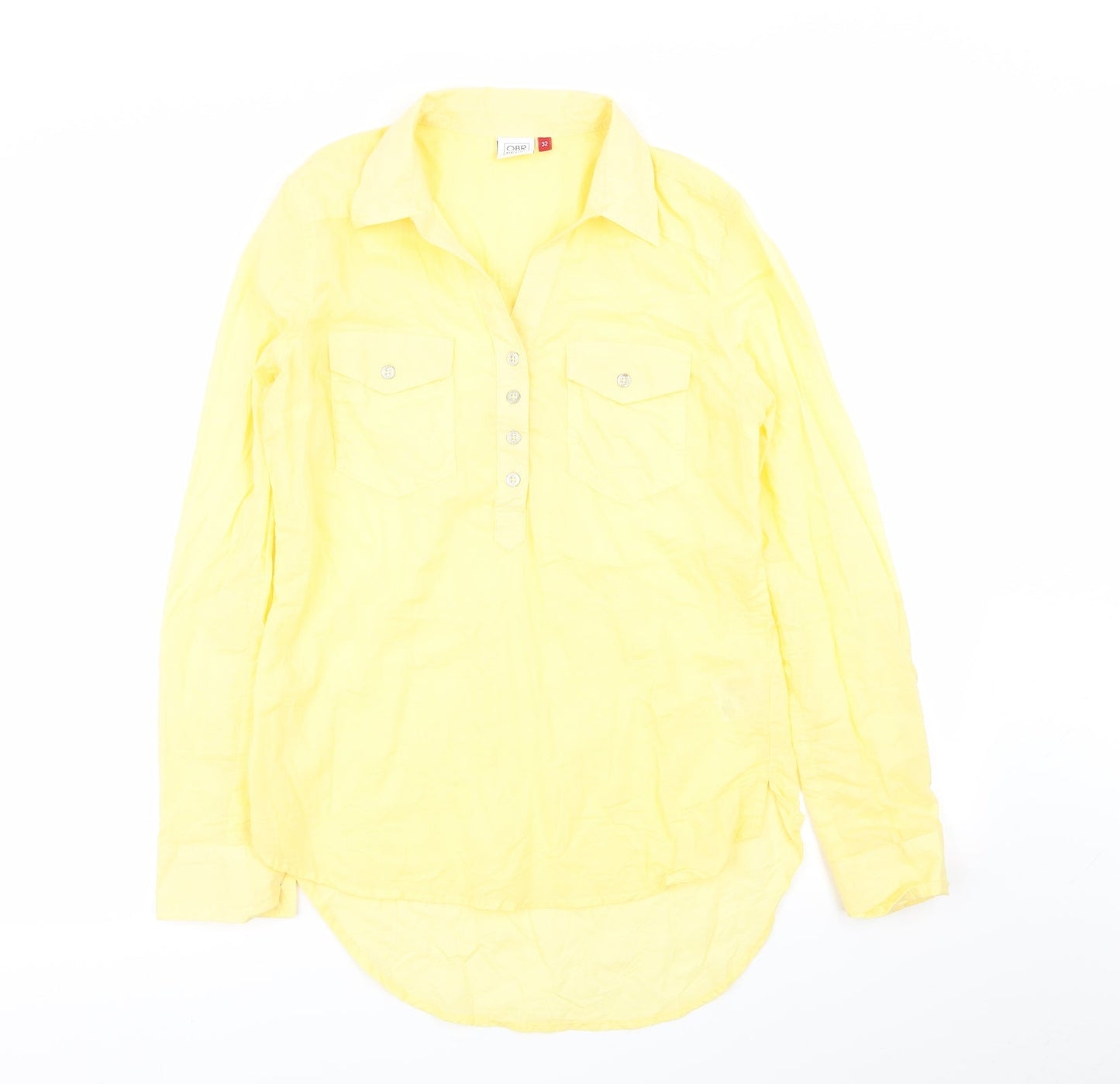 OBR Womens Yellow   Basic Blouse Size 4