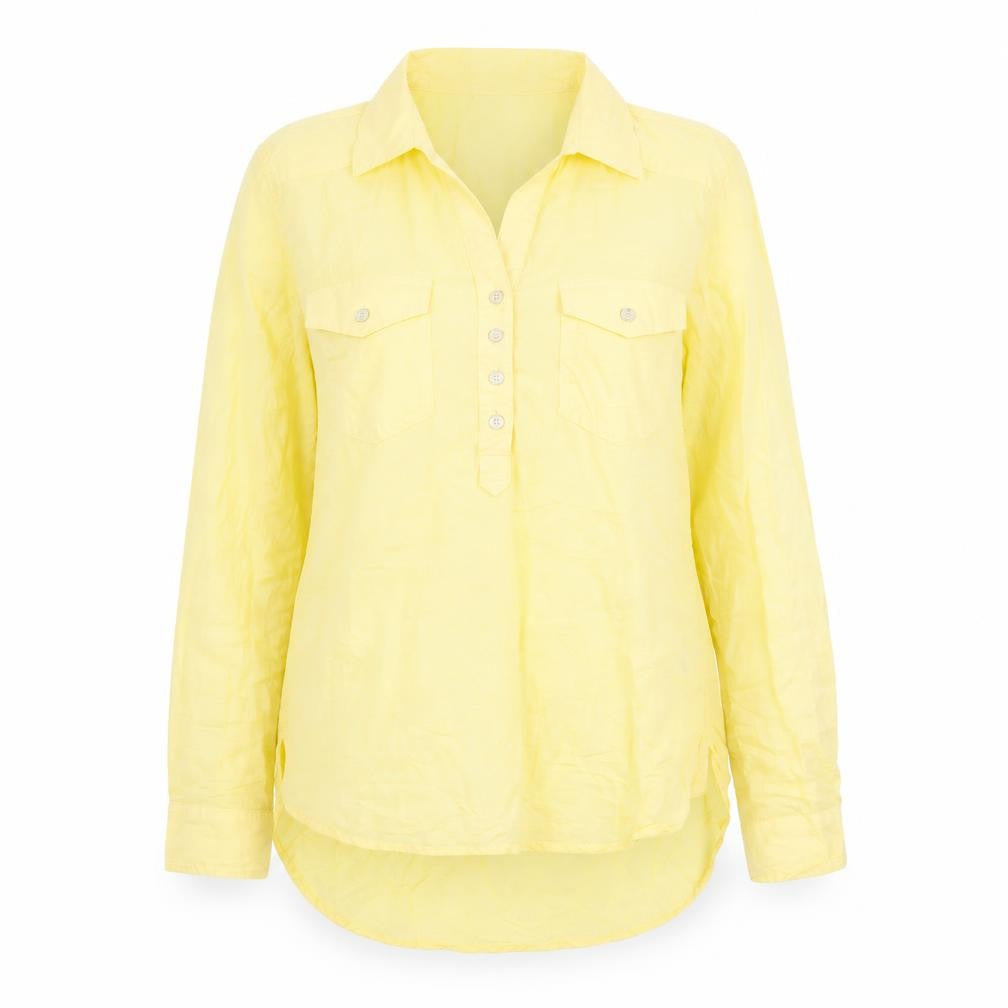 OBR Womens Yellow   Basic Blouse Size 4