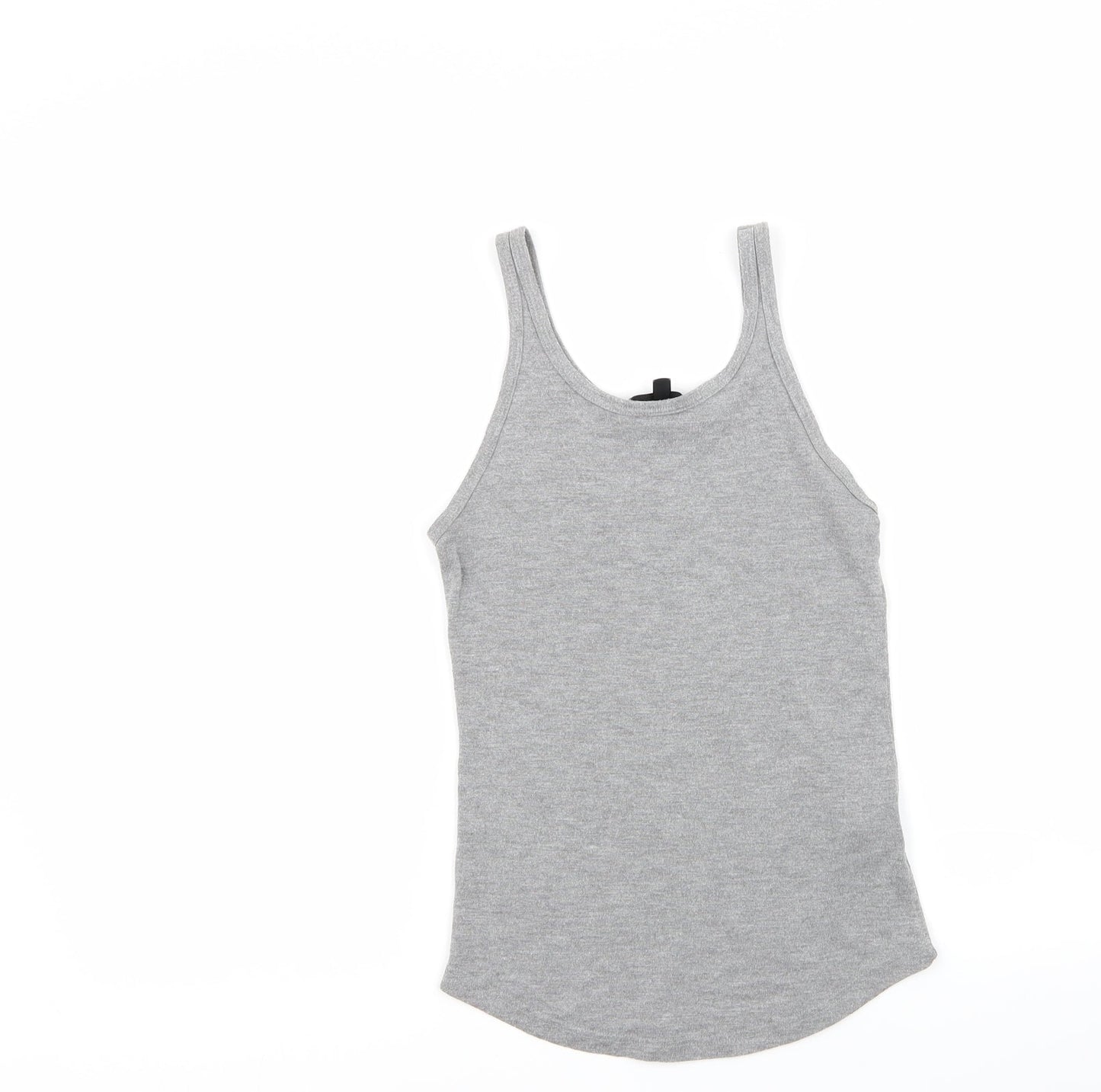 topshp Womens Grey   Basic Tank Size 8