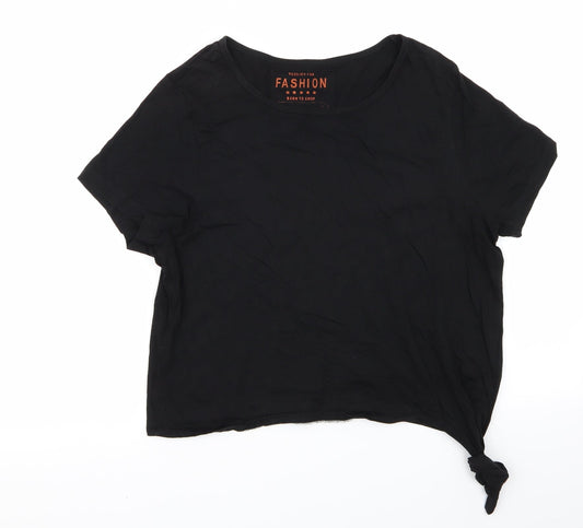Fashion Womens Black   Basic T-Shirt Size 16