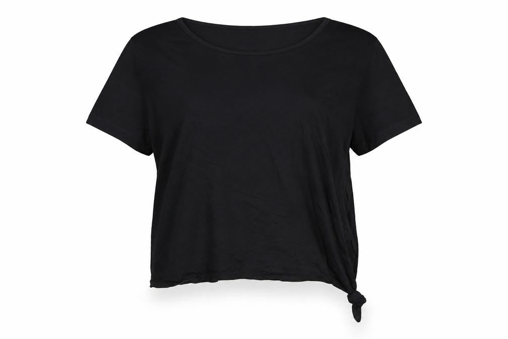 Fashion Womens Black   Basic T-Shirt Size 16