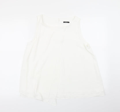 Additional front view of Roman women’s white basic blouse, size UK 12