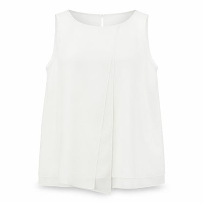 Front view of Roman women’s white basic blouse, size UK 12
