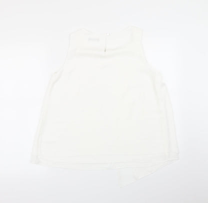 Back view of Roman women’s white basic blouse, size UK 12