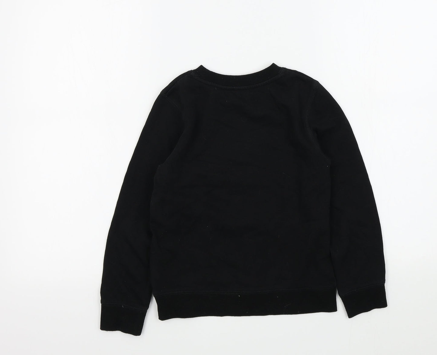 H&M Girls Black Colourblock  Pullover Jumper Size 8-9 Years