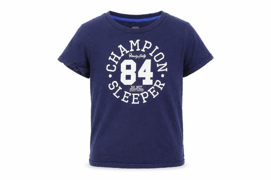 Marks & Spencer Girls Blue Colourblock  Basic T-Shirt Size 5-6 Years