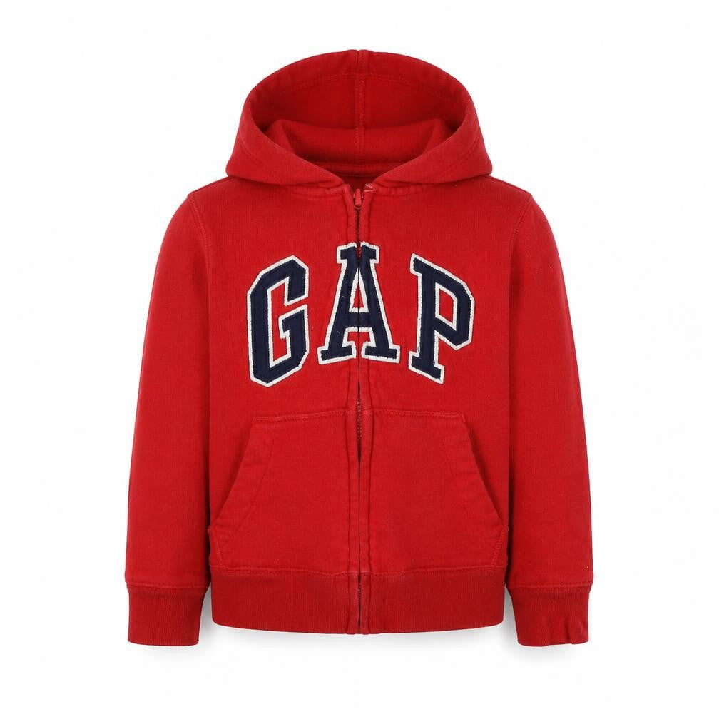 Gap Boys Red Colourblock  Full Zip Jumper Size XS
