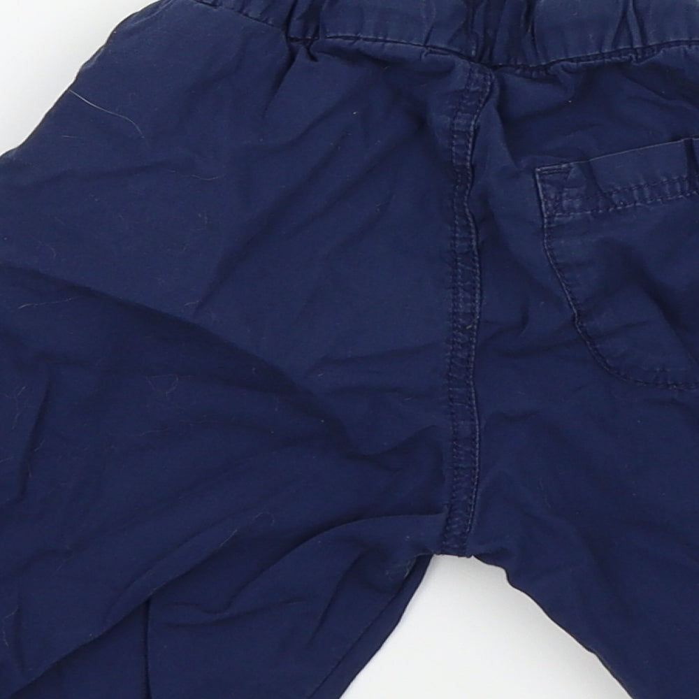H&M Boys Blue Colourblock  Bermuda Shorts Size 6 Years