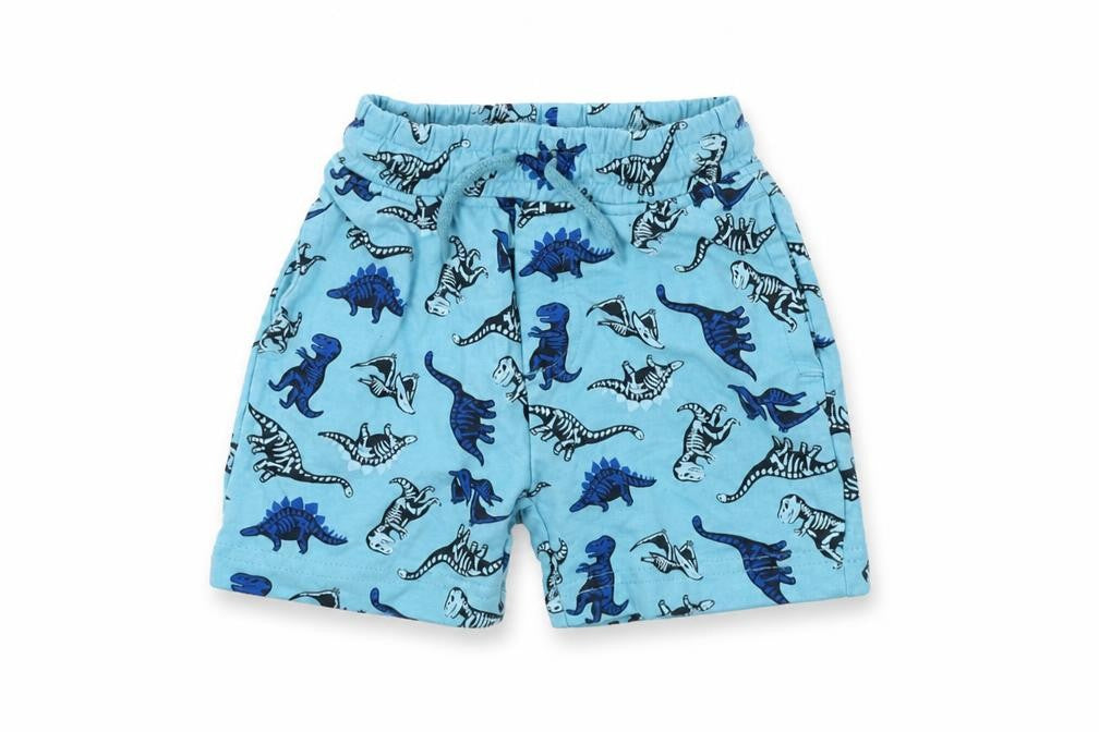pep&co Boys Blue Geometric  Cropped Trousers Size 9-12 Months  - dinasours