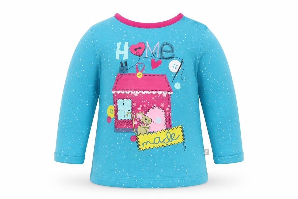Liegelind Girls Blue   Pullover Jumper Size 9-12 Months