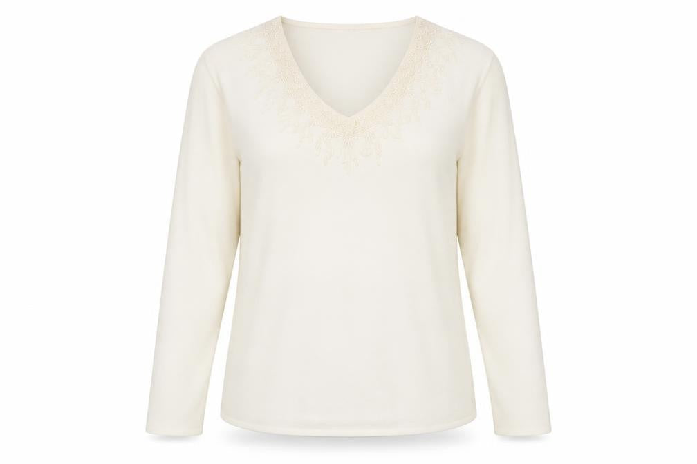 Preworn Womens Ivory   Basic T-Shirt Size 24