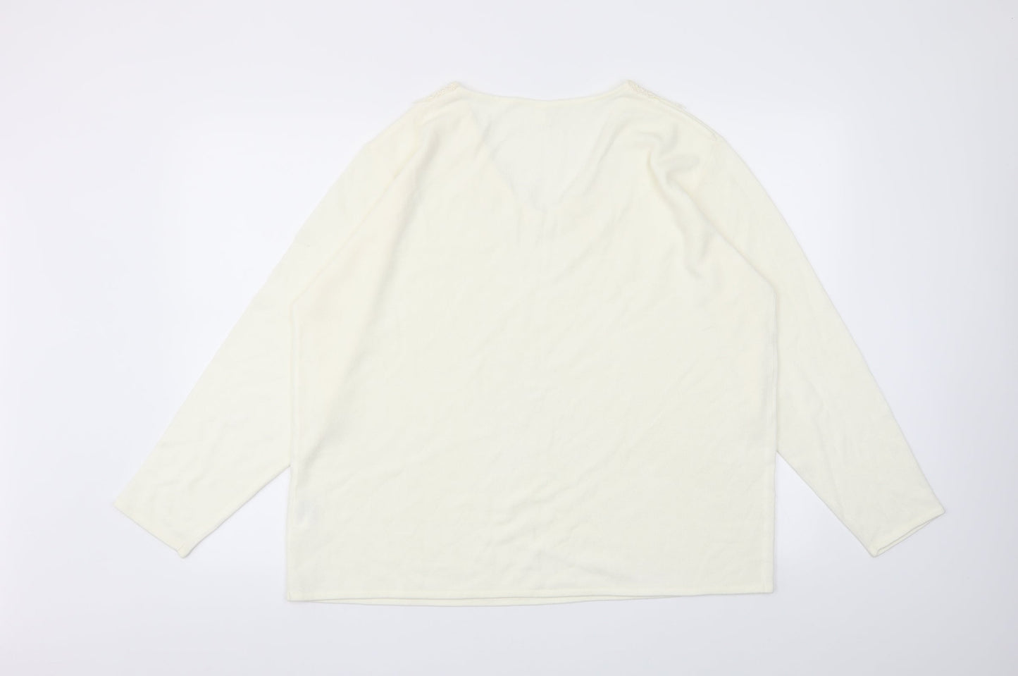 Preworn Womens Ivory   Basic T-Shirt Size 24