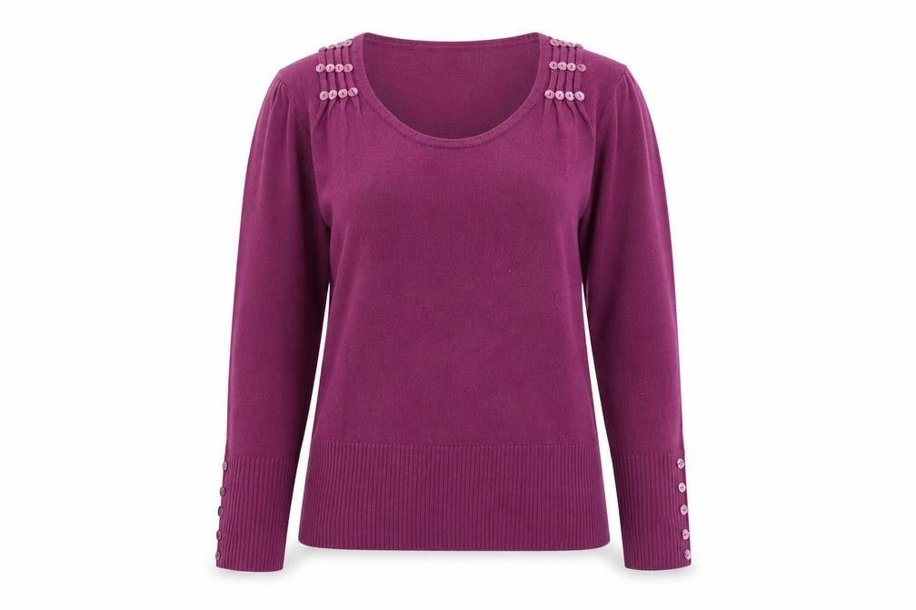 alexara Womens Purple   Pullover Jumper Size L