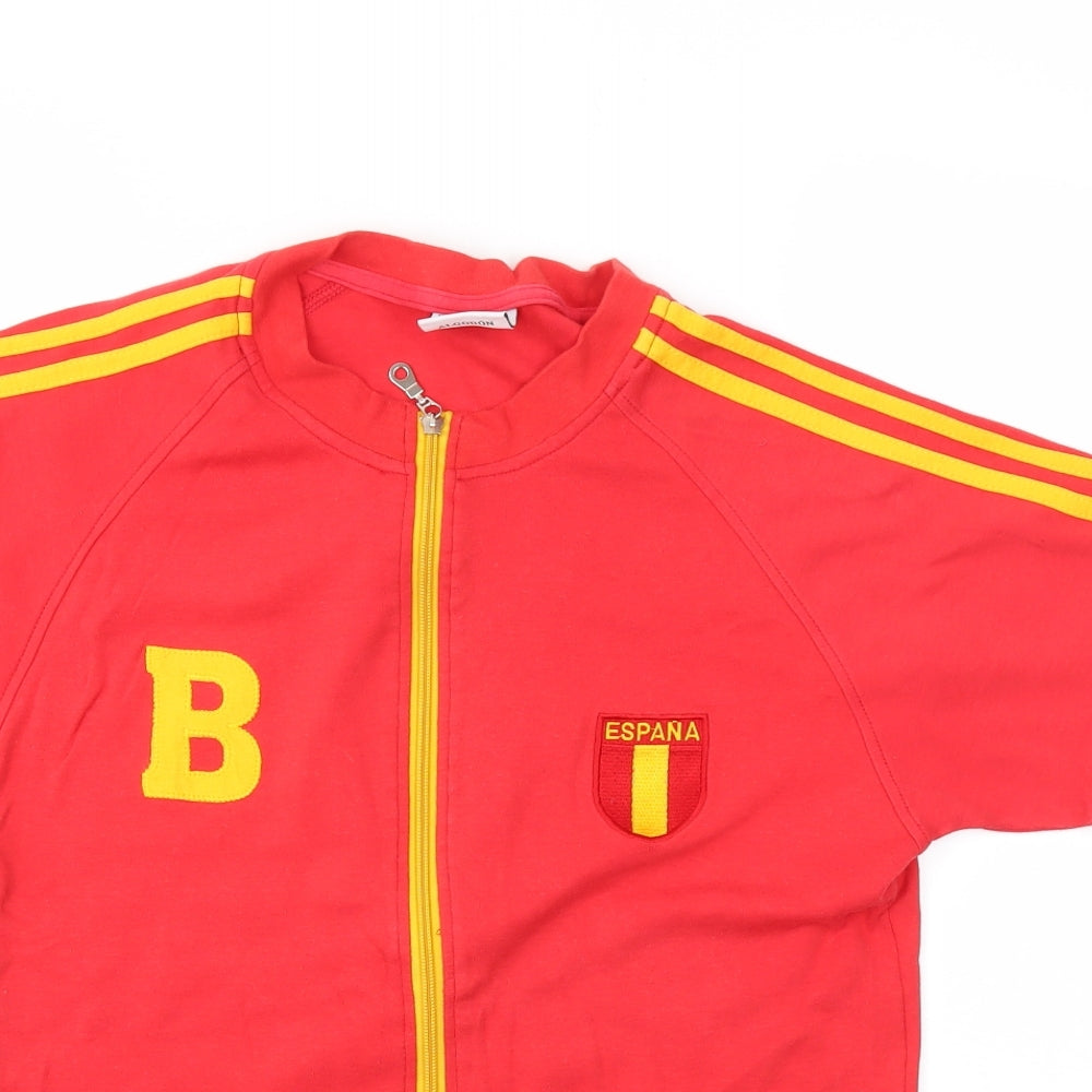 LA DIABLA Womens Red   Full Zip Jumper Size XL