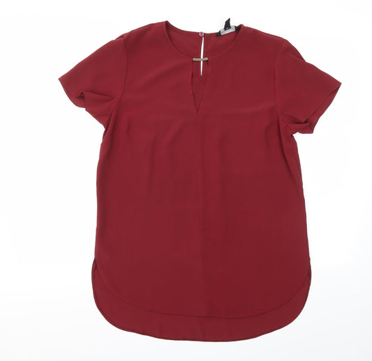 New Look Womens Red   Basic T-Shirt Size 10