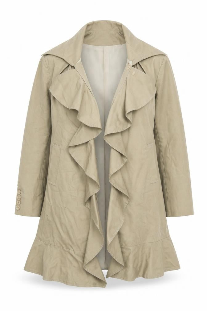 FUUKY Womens Beige   Jacket Coat Size XL