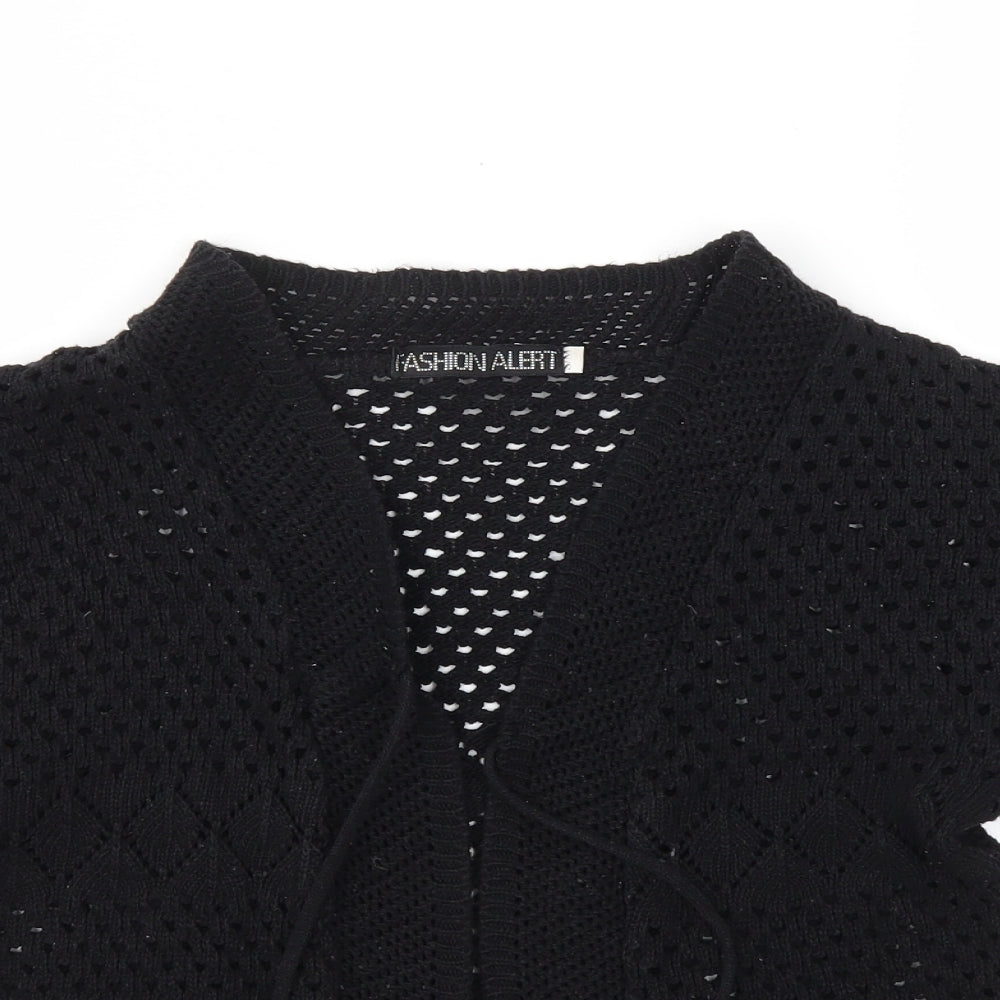 FASHION ALBERT Womens Black   Cardigan Jumper Size S