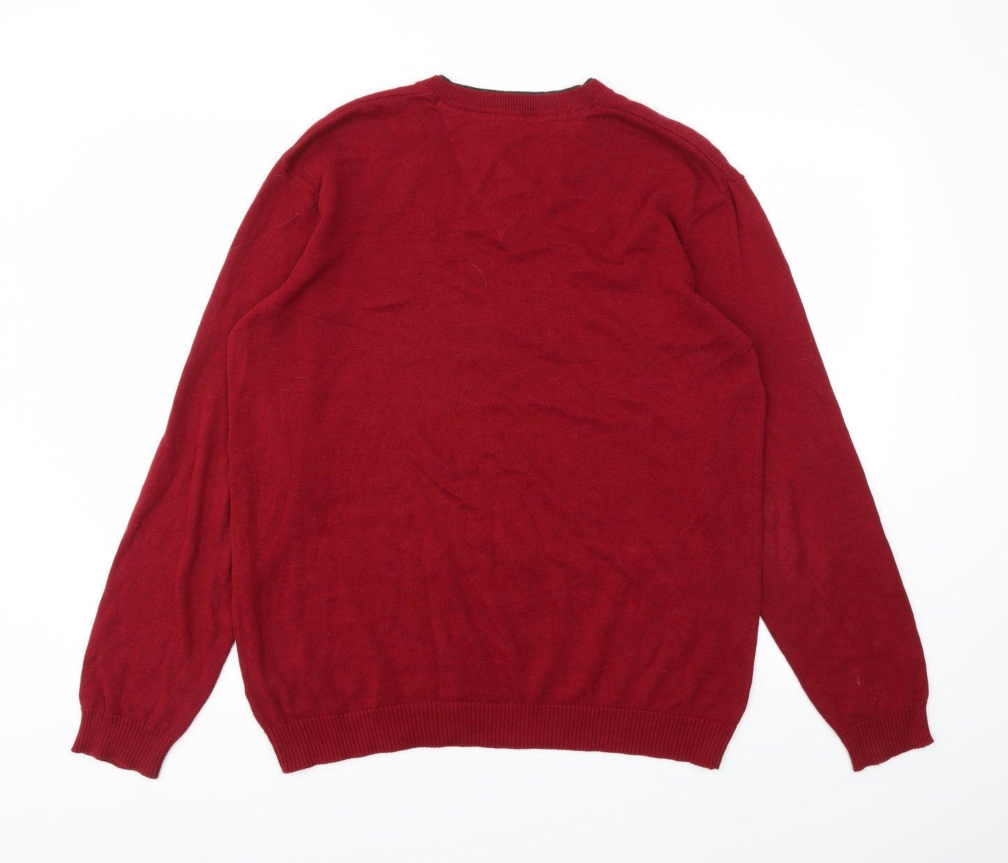 Sand stone Mens Red   Pullover Sweatshirt Size M