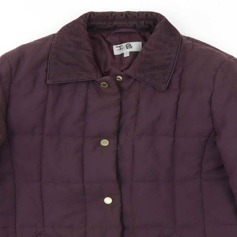 M&S Womens Purple   Jacket Coat Size 12