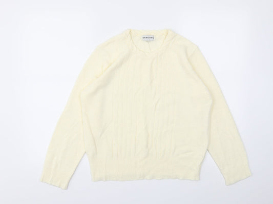 Ann McCartney Womens Ivory   Pullover Jumper Size L