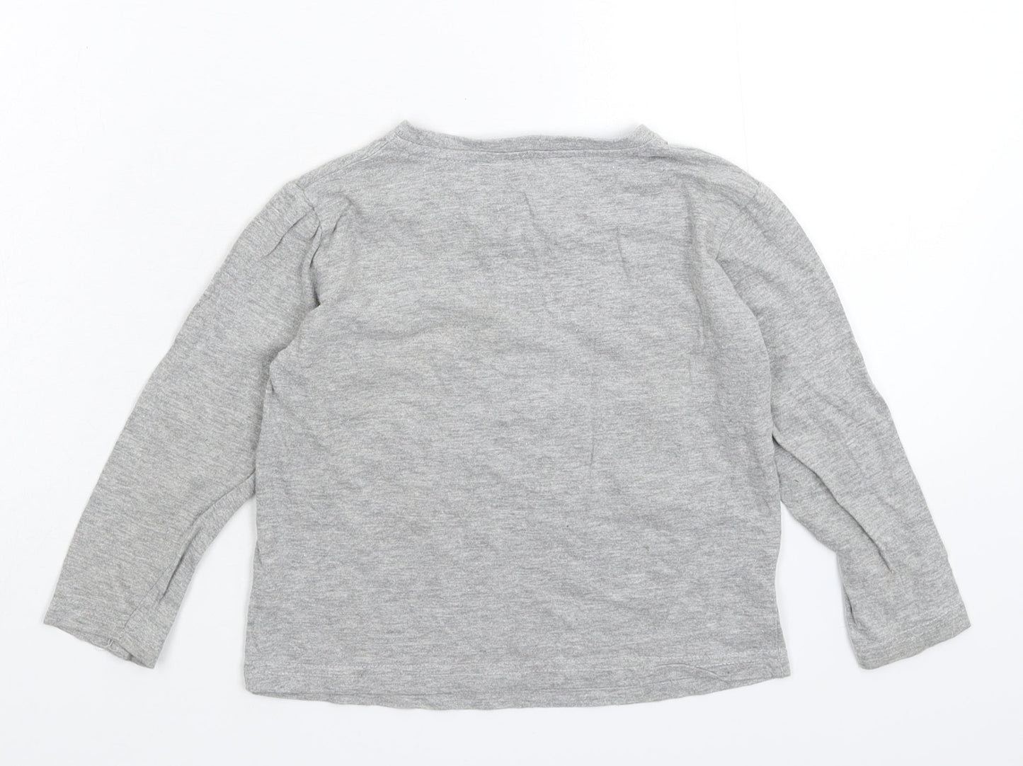 Rebel Boys Grey   Basic T-Shirt Size 3-4 Years