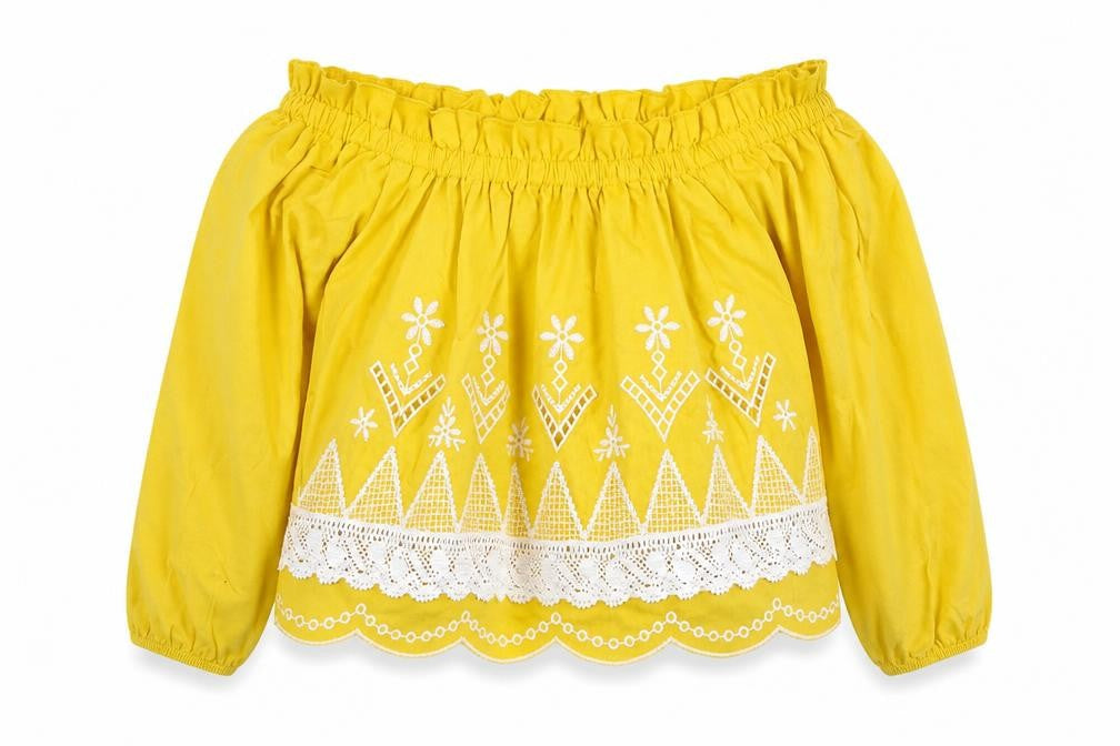 Miss Selfridge Womens Yellow   Basic T-Shirt Size 8