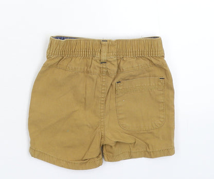 Back view of Next Baby Beige Cropped Trousers, size 9-12, Months