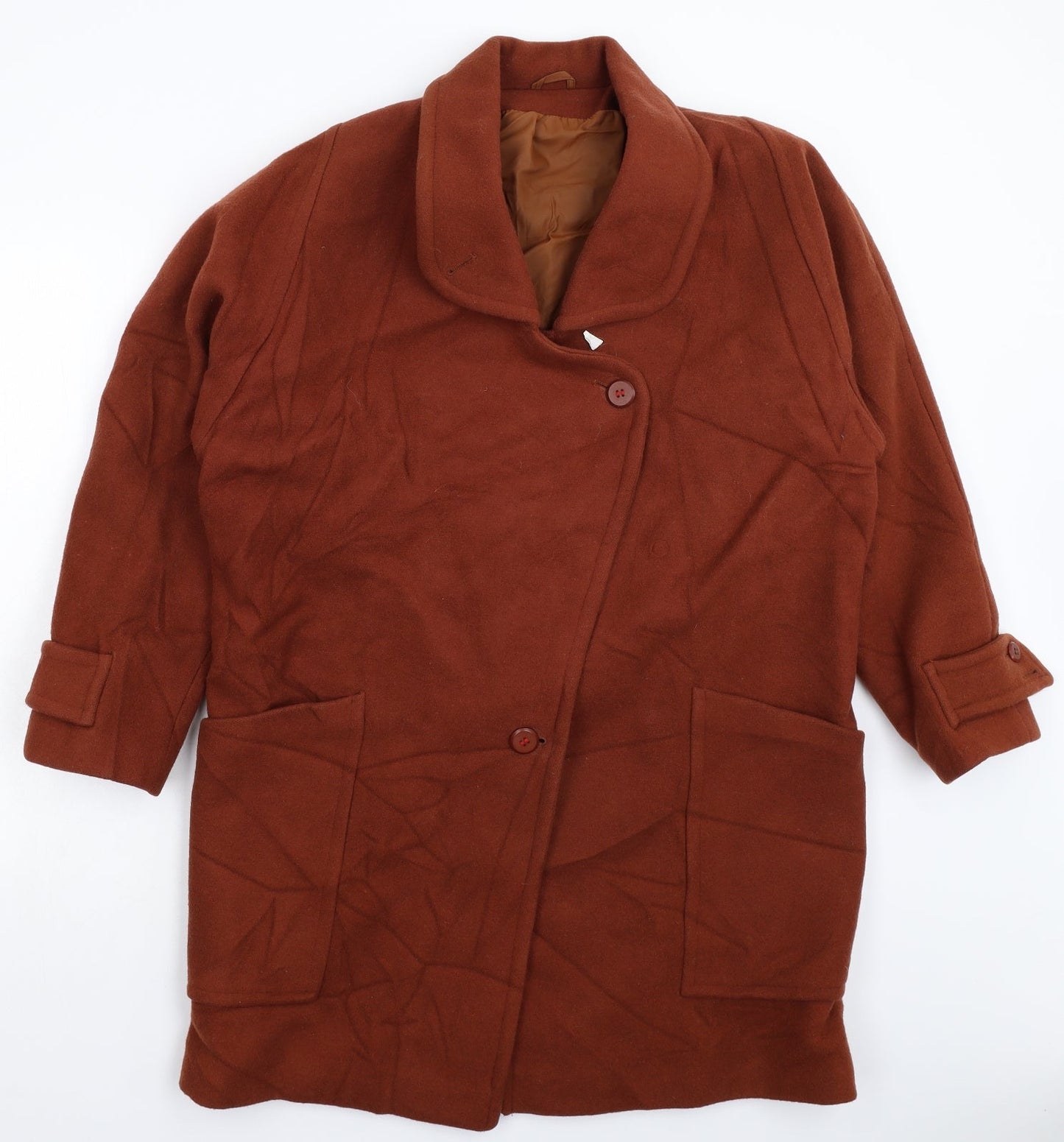 Richards Womens Brown   Overcoat Coat Size 12