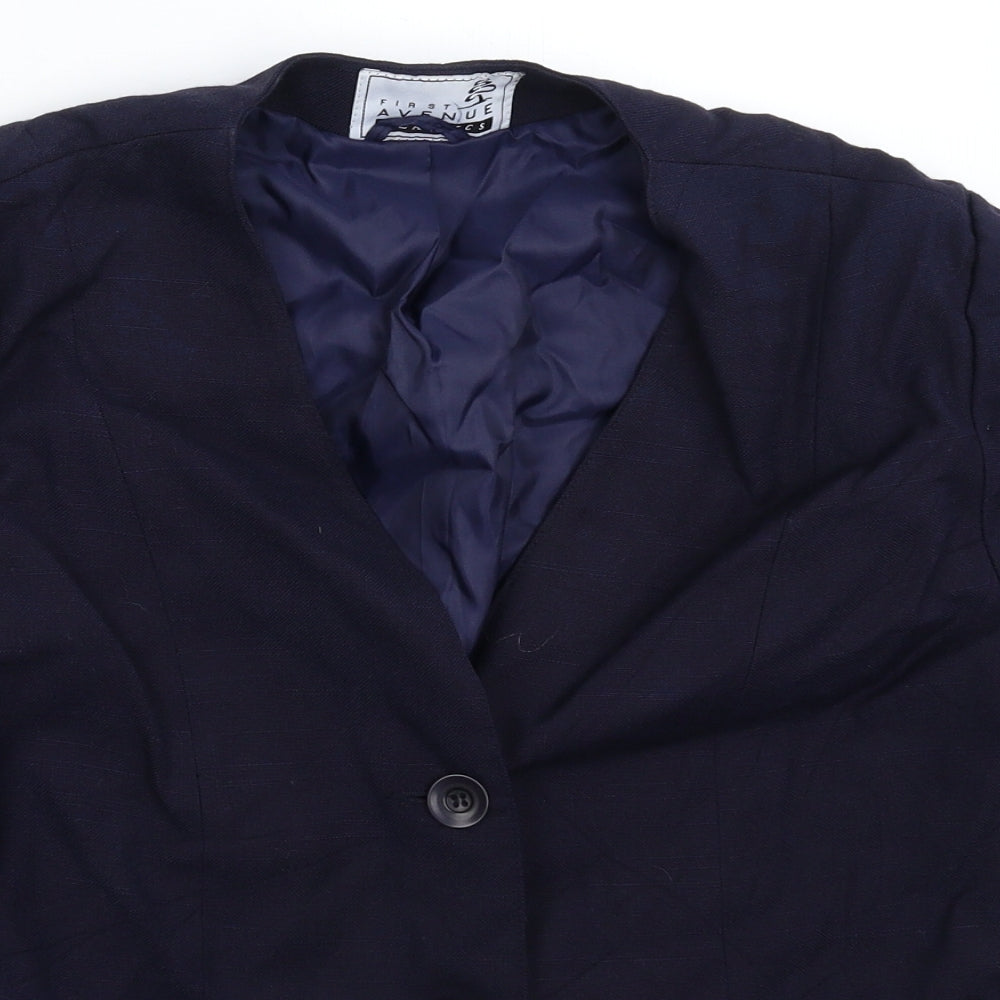 First Avenue Womens Blue   Jacket Blazer Size 16