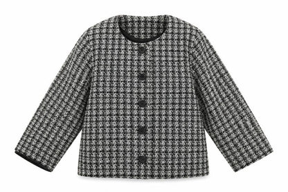 Bonmarché Womens Multicoloured Check Knit Jacket Blazer Size 16