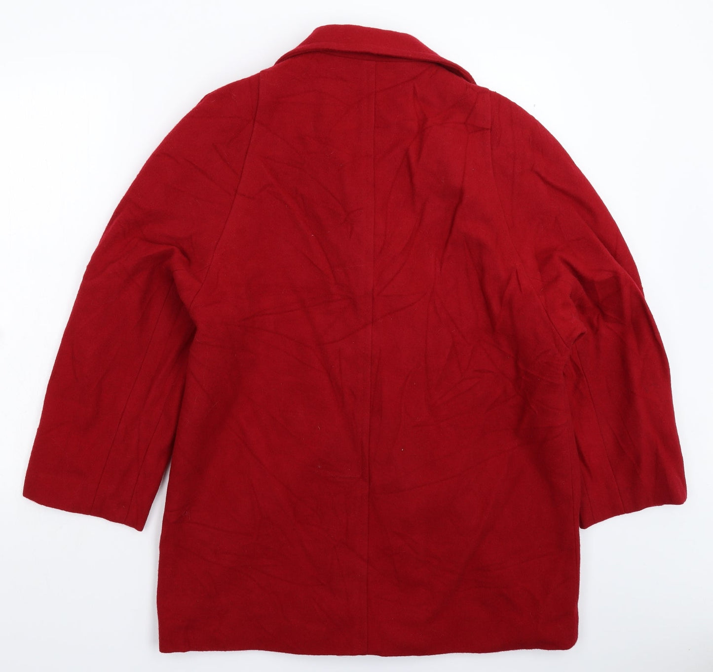 Noto Womens Red  Knit Jacket Coat Size 14