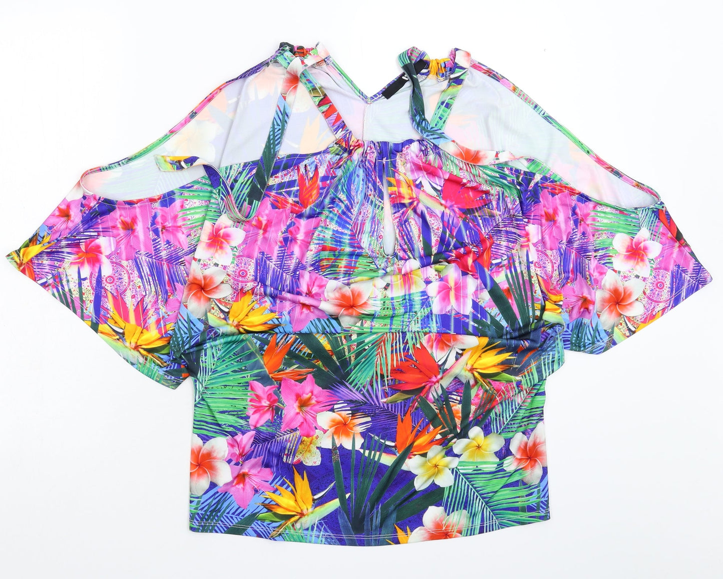 Very Womens Multicoloured Floral  Basic Tank Size 10