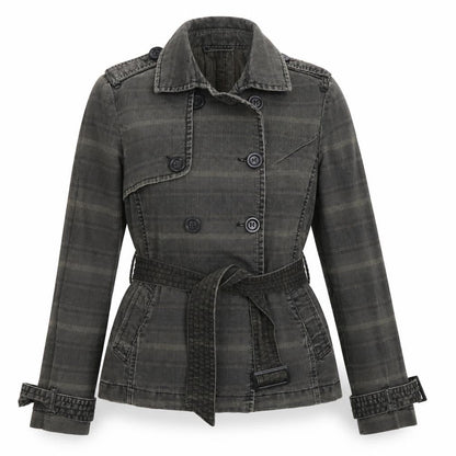 Topshop Womens Grey Check  Jacket Blazer Size 12