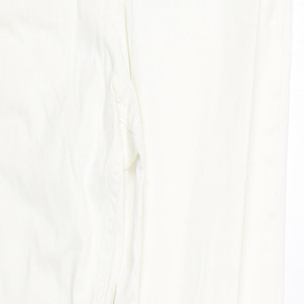 George Womens White  Denim Straight Jeans Size 10 L28 in