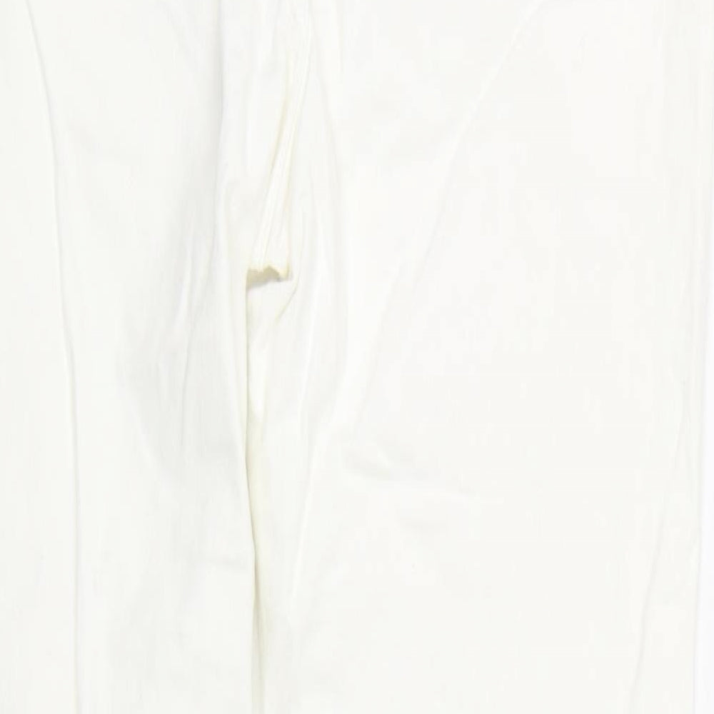 George Womens White  Denim Straight Jeans Size 10 L28 in