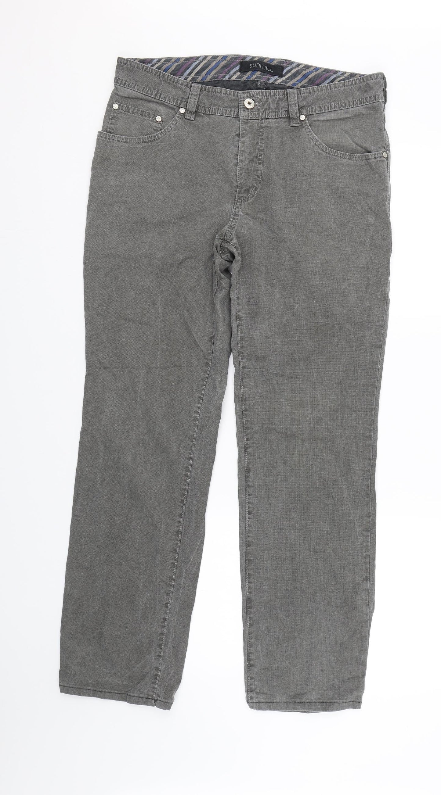 sunwill Womens Grey   Trousers  Size 34 L28 in