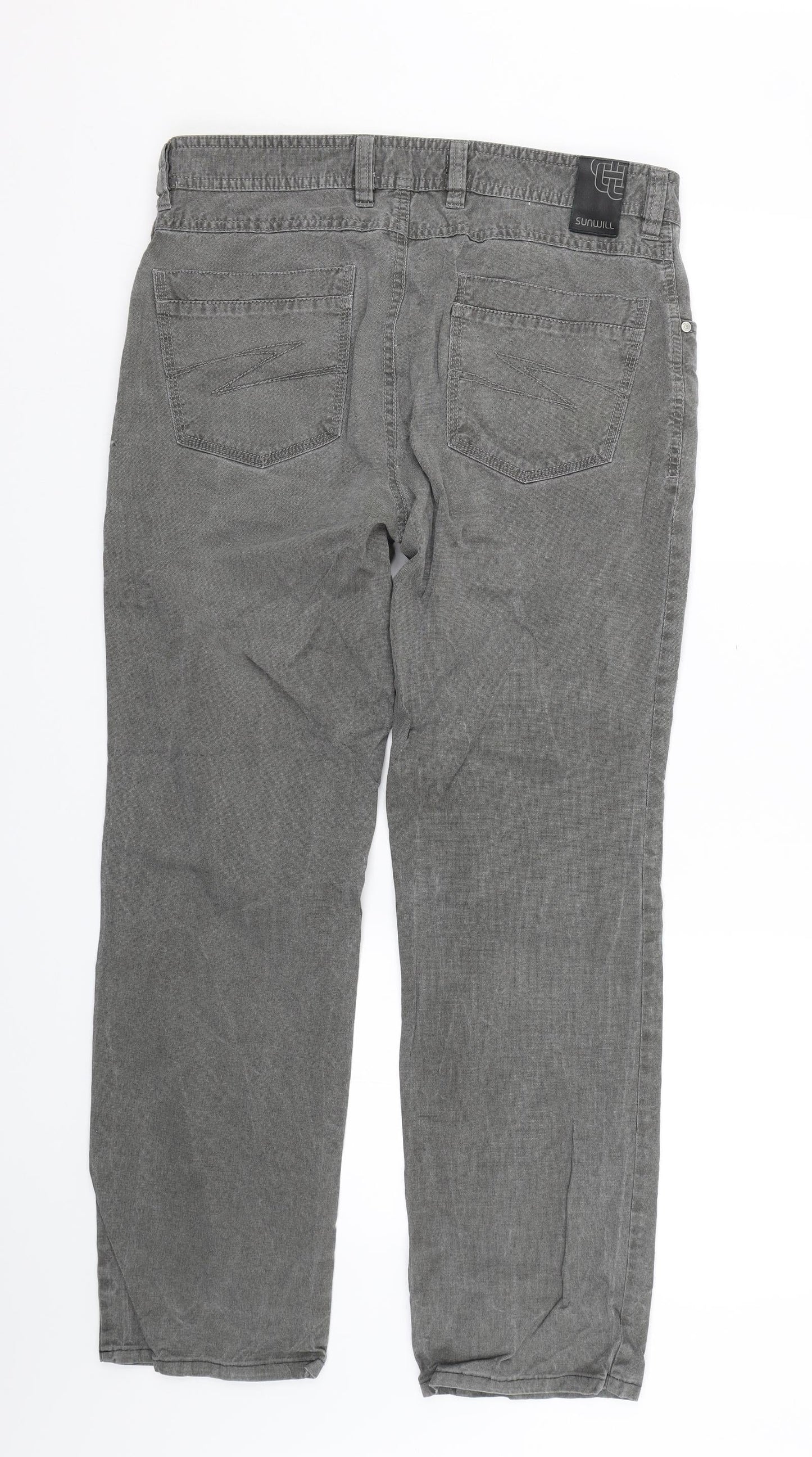 sunwill Womens Grey   Trousers  Size 34 L28 in
