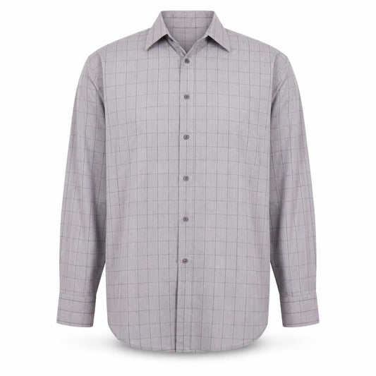 Debenhams Mens Purple Plaid   Button-Up Size 17