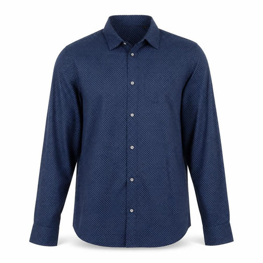Asso Di Cuori Mens Blue    Button-Up Size L