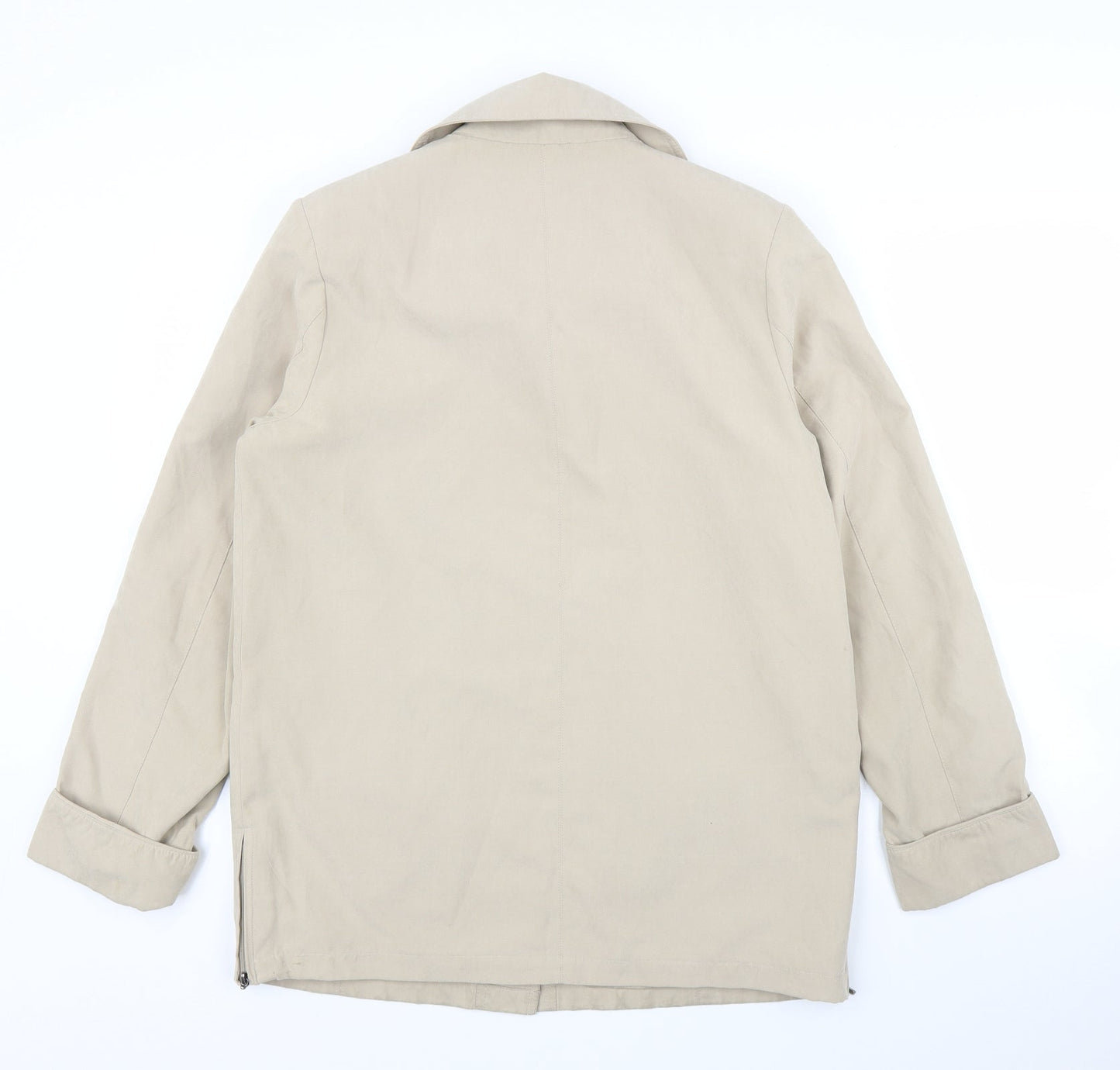Finesse Womens Beige   Overcoat Coat Size 10