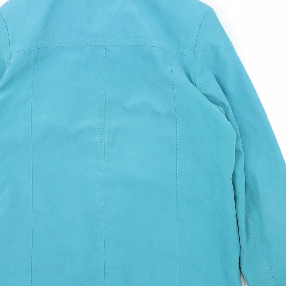EWM Womens Blue   Overcoat Jacket Size 10
