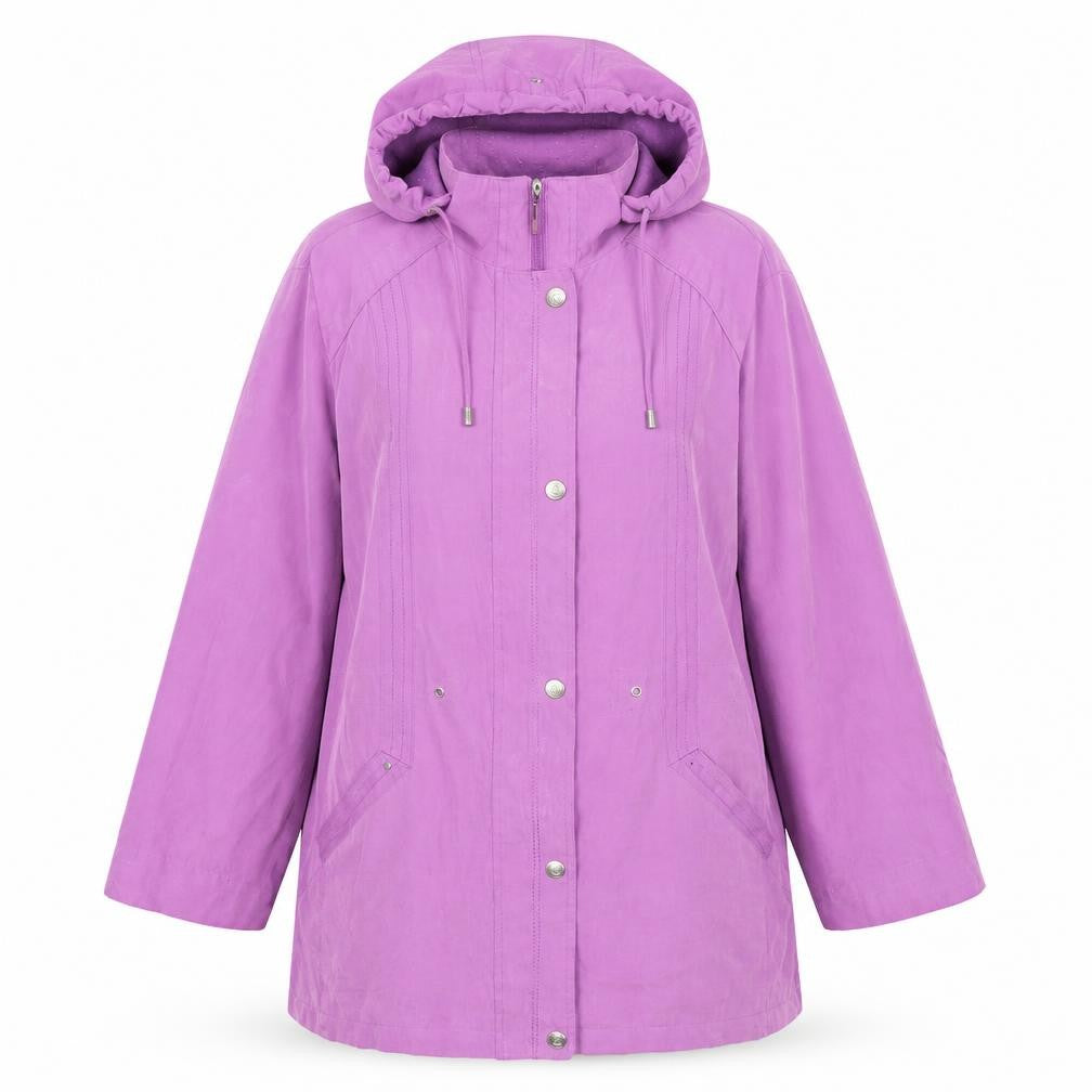 BM  Womens Purple   Overcoat Coat Size L
