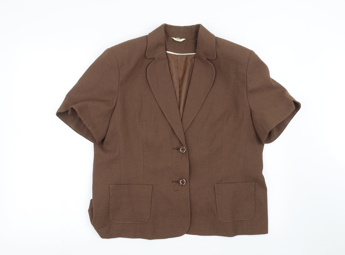 Kliss Womens Brown   Jacket Blazer Size 18  - Padded Shoulders