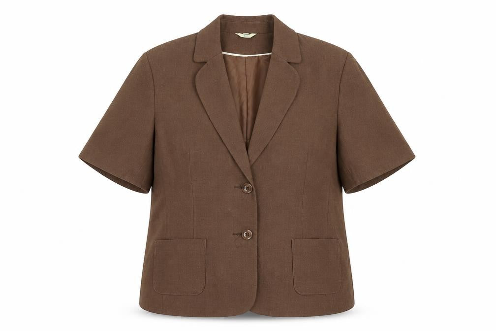Kliss Womens Brown   Jacket Blazer Size 18  - Padded Shoulders