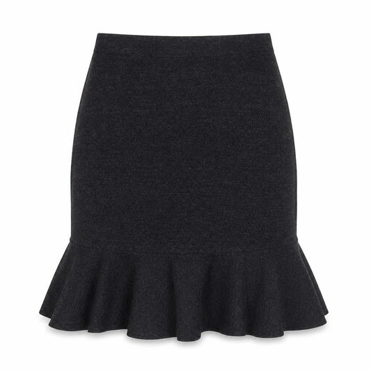 Preworn Womens Grey   A-Line Skirt Size S  - frill bottom