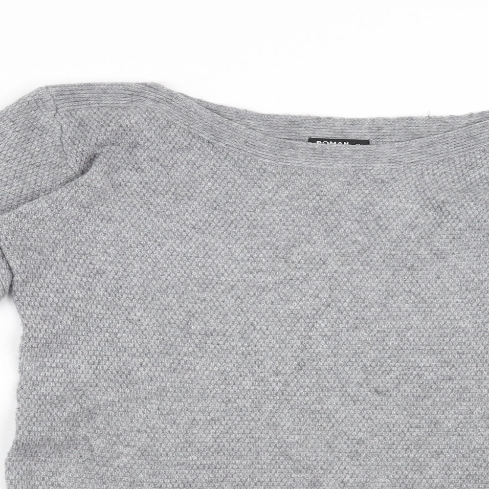 Roman Womens Grey   Pullover Sweatshirt Size 10