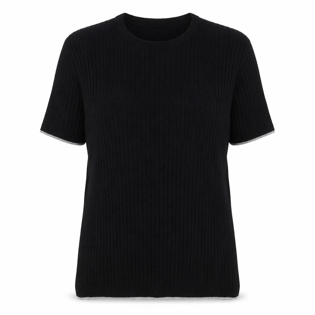 Maison Cinqcent Womens Black   Pullover Sweatshirt Size XL