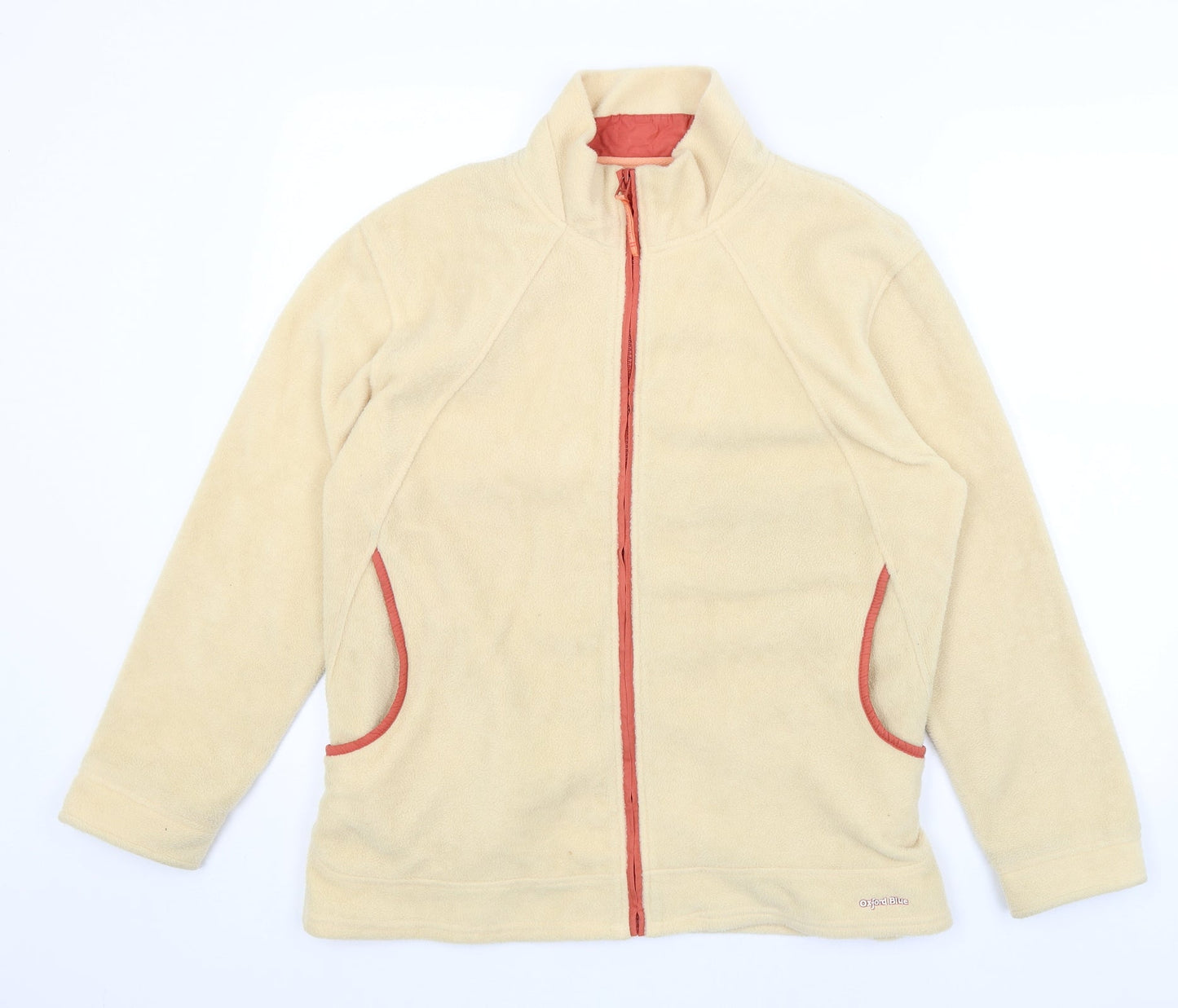 Oxford Blue Womens Yellow   Full Zip Jumper Size L